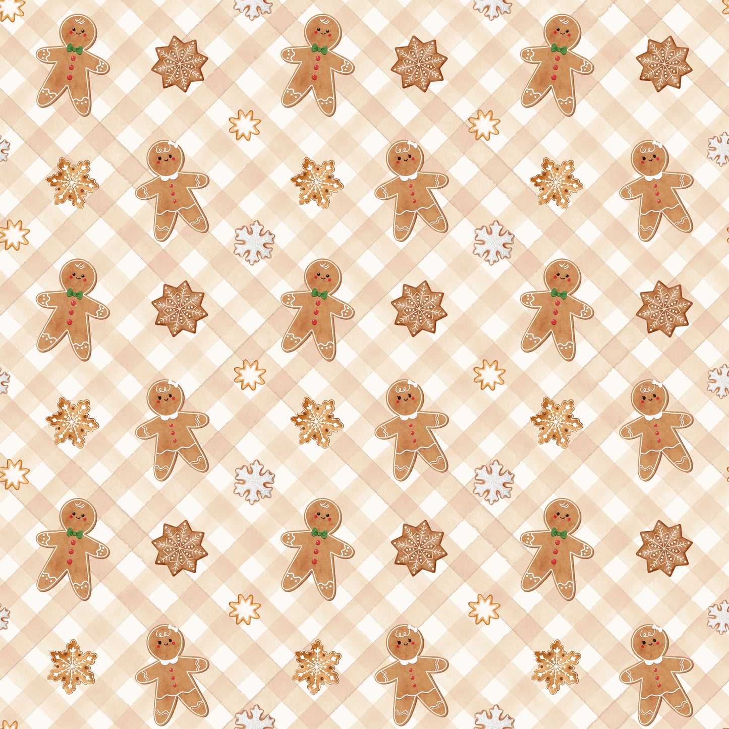 Girls Gingerbread Christmas Smock Pyjamas DEPOSIT ONLY
