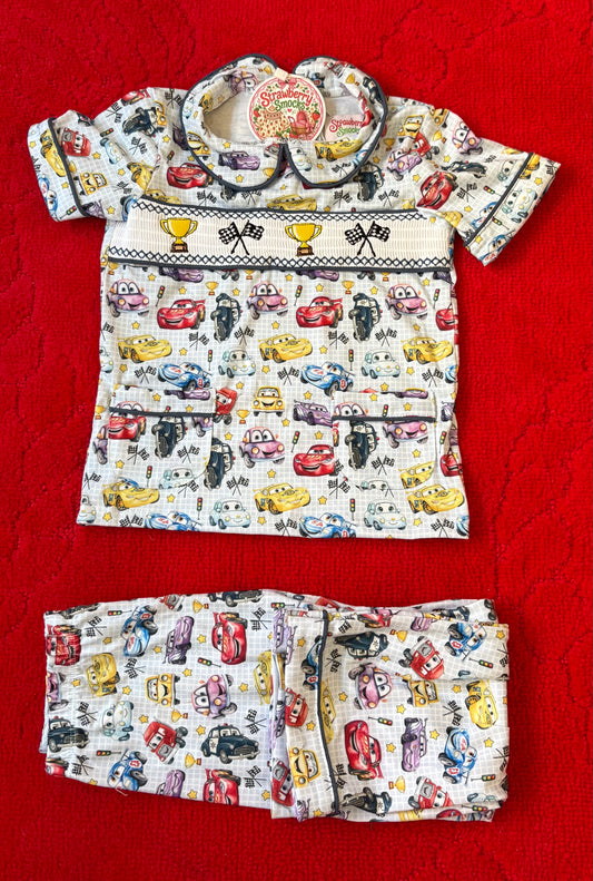 Boys Cars Smock Pyjamas IN STOCK CLEARANCE SALE!!