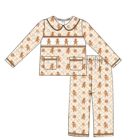 Boys Gingerbread Christmas Smock Pyjamas DEPOSIT ONLY