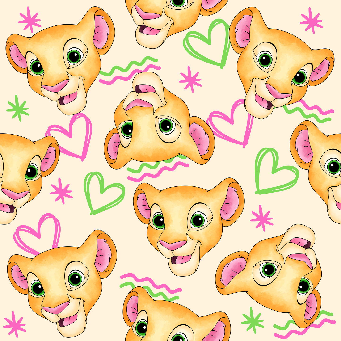 Girls Nala Lion King Smock Pyjamas DEPOSIT ONLY