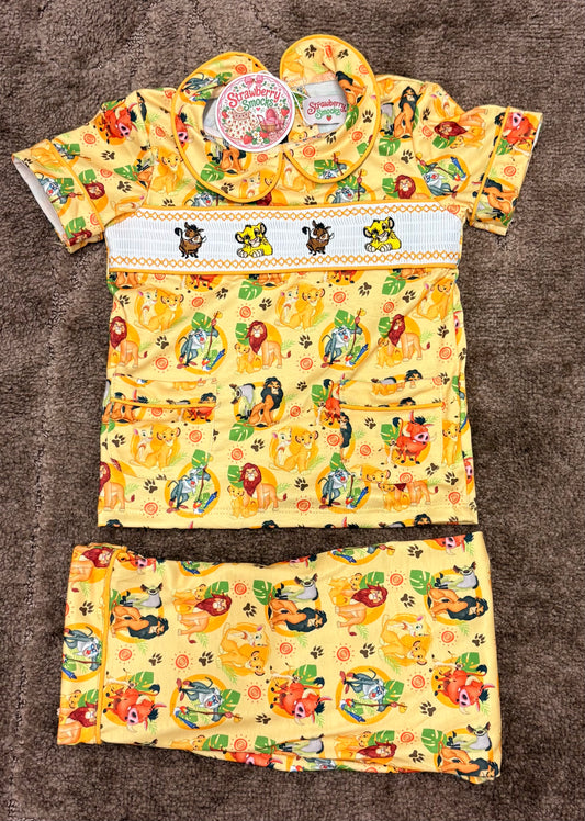 Boys Lion King Smock Pyjamas