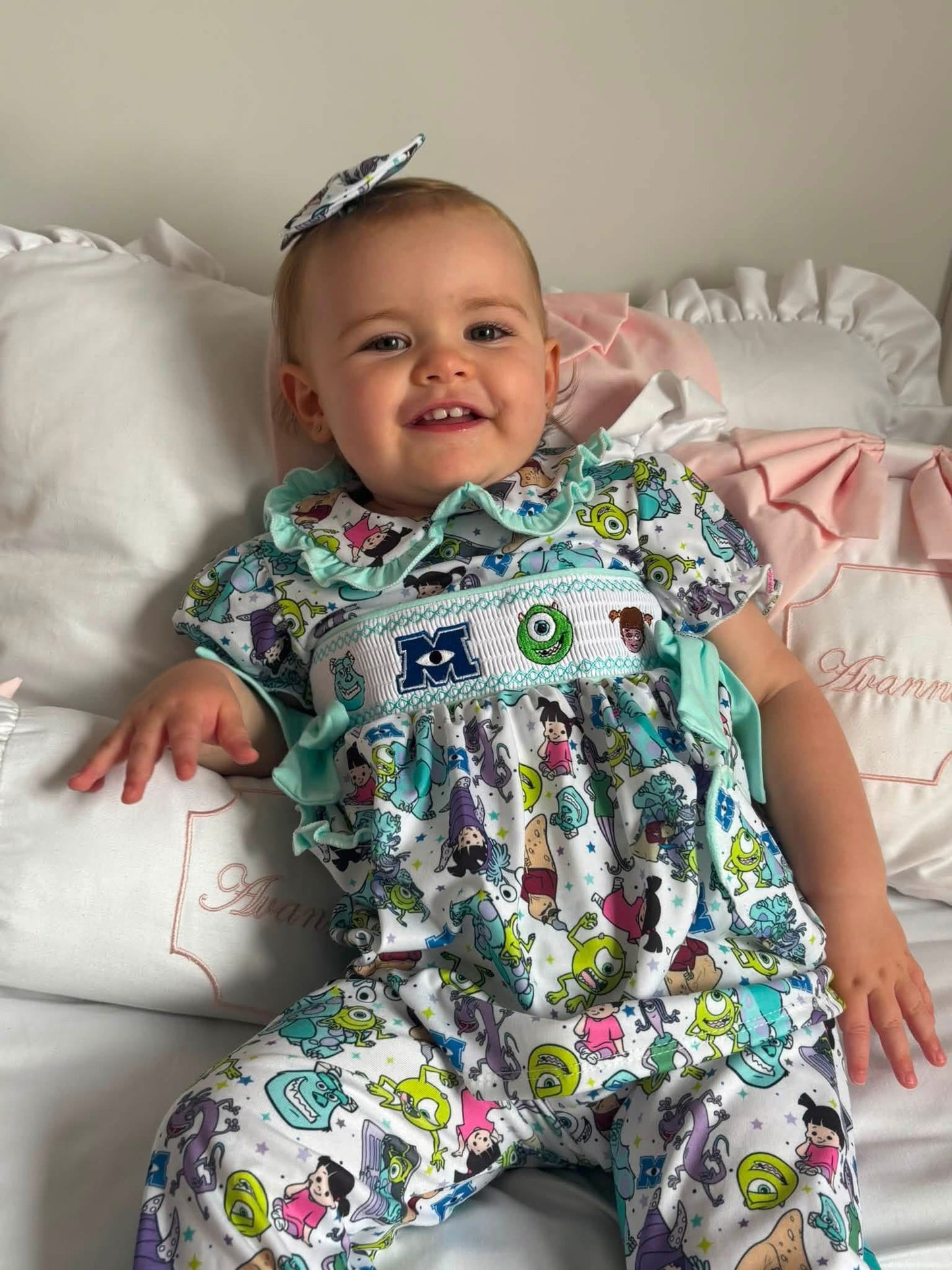 Girls Monsters Inc Smock Pyjamas IN STOCK CLEARANCE SALE!!