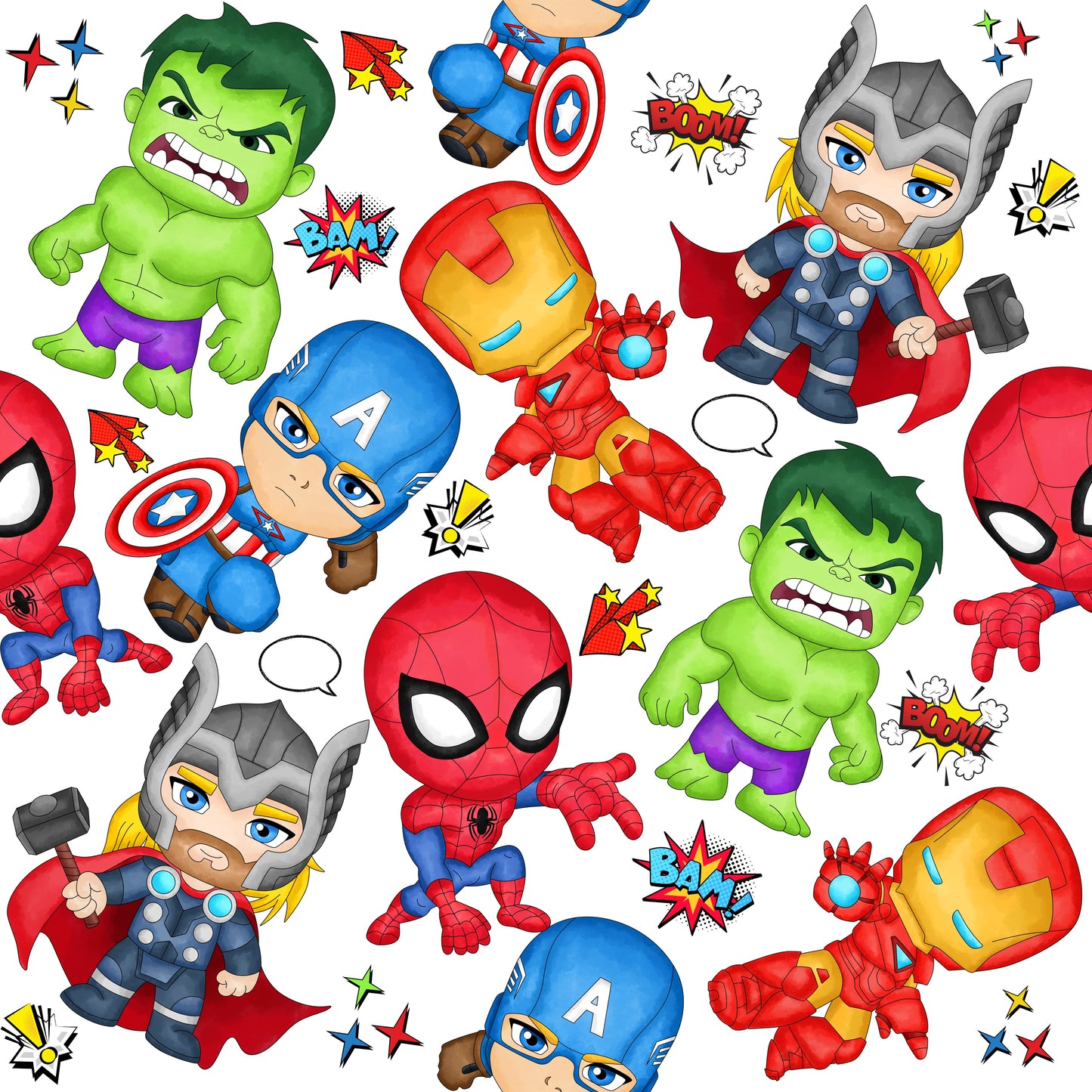 Boys Superhero Soft Romper DEPOSIT ONLY