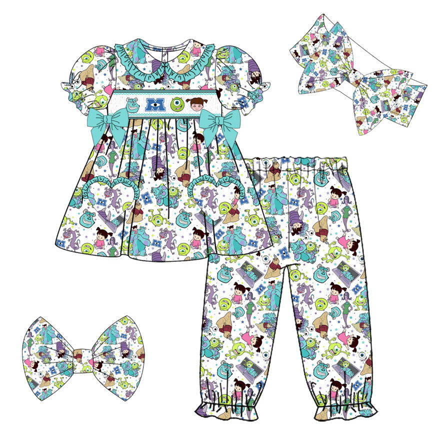Girls Monsters Inc Smock Pyjamas DEPOSIT ONLY DUE MIDDLE OF JULY