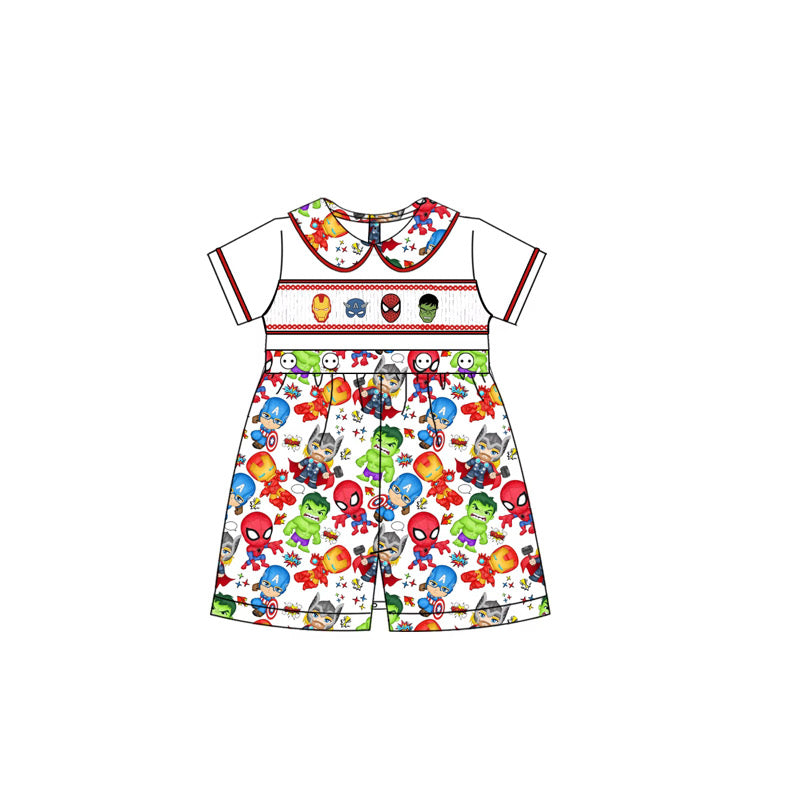 Boys Superhero Soft Romper DEPOSIT ONLY
