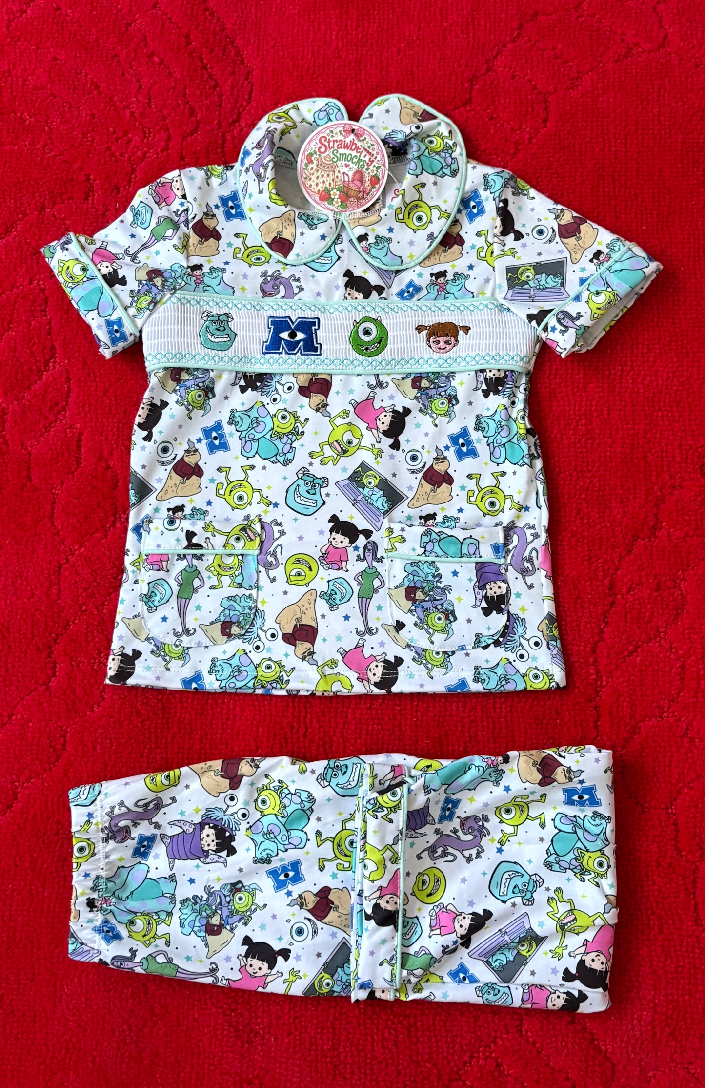 Boys Monsters Inc Smock Pyjamas IN STOCK CLEARANCE SALE!!