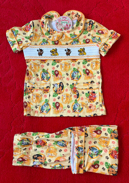 Boys Lion King Smock Pyjamas IN  STOCK CLEARANCE SALE!!