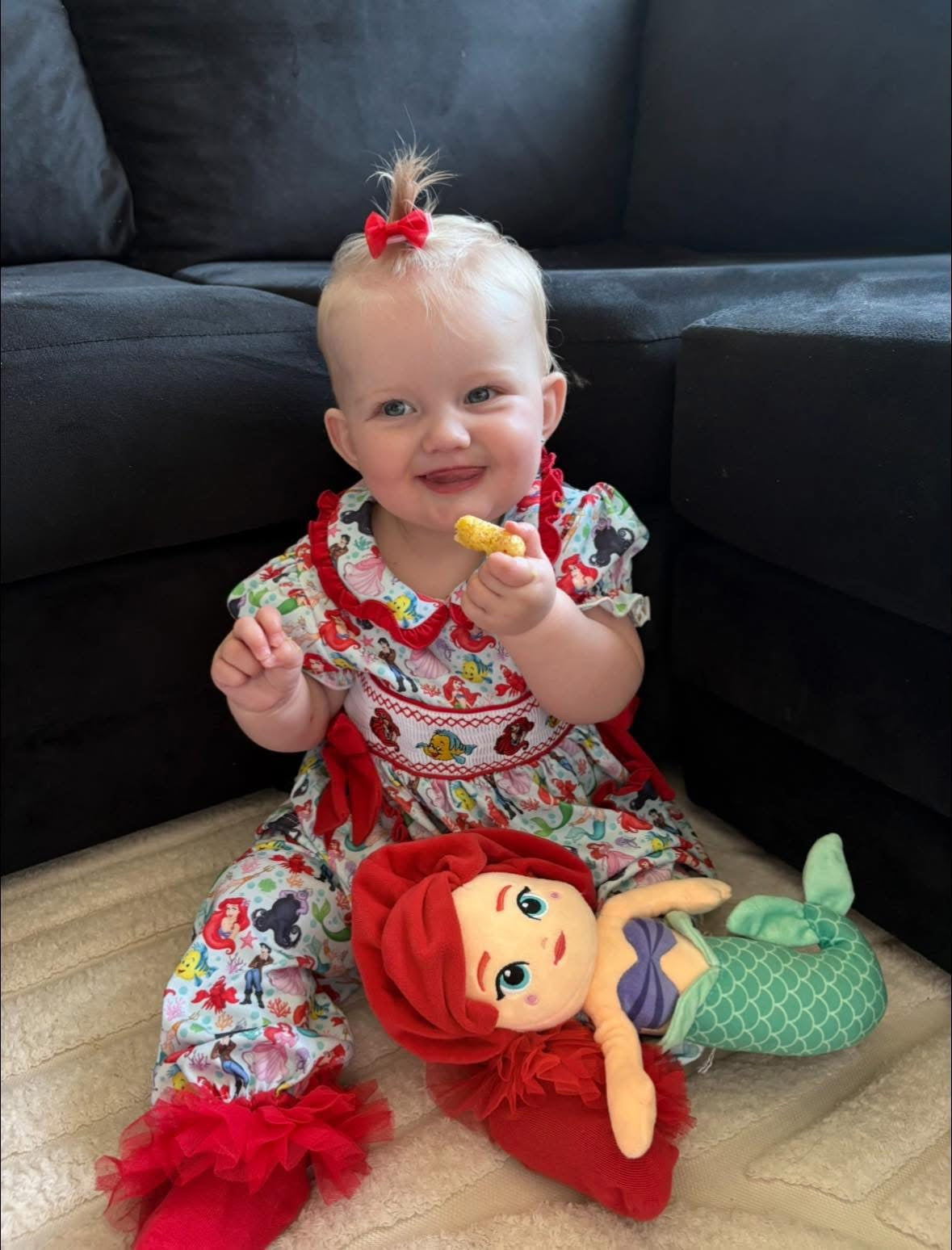 Girls Little Mermaid Smock Pyjamas